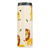 Speelse Illustratieve Dierenprint Thermosbeker (Achterkant)
