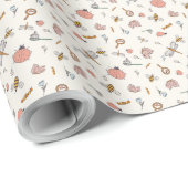 Speelse insecten | Verjaardag van bijen, insecten  Cadeaupapier (Rol Hoek)