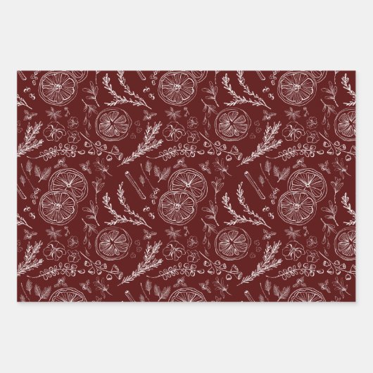 Speelse Juweeltoon Moderne Nordic Line Art Inpakpapier Vel (Voorkant 3)