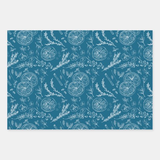 Speelse Juweeltoon Moderne Nordic Line Art Inpakpapier Vel (Voorkant 2)