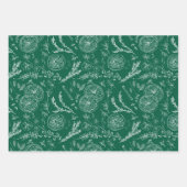 Speelse Juweeltoon Moderne Nordic Line Art Inpakpapier Vel (Voorkant)