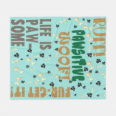 Speelse K9 Doge Art Gezellige Hondenliefhebbers Fl Fleece Deken (Voorkant (Horizontaal))