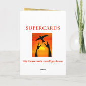 Speelse kat en 60e Happy Birthday ballonnen Kaart (Achterkant)