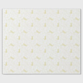Speelse Kat en Garentbal Patroon Licht Beige Cadeaupapier (Vlak)