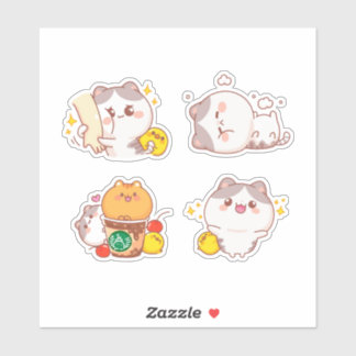 Speelse Kat Freebie Set Sticker