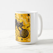 Speelse Kat Garentbal Koffiemok (Voorkant rechts)