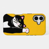 Speelse Kat iPhone 16 Hoesje (Achterkant horizontaal)