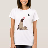 Speelse kat met garen | Schattige Cat Lover T-shir T-shirt (Voorkant)