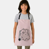 Speelse kat met garen schort (Insitu)