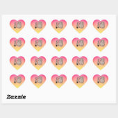 Speelse Kat met Garens Hart Sticker (Vel)