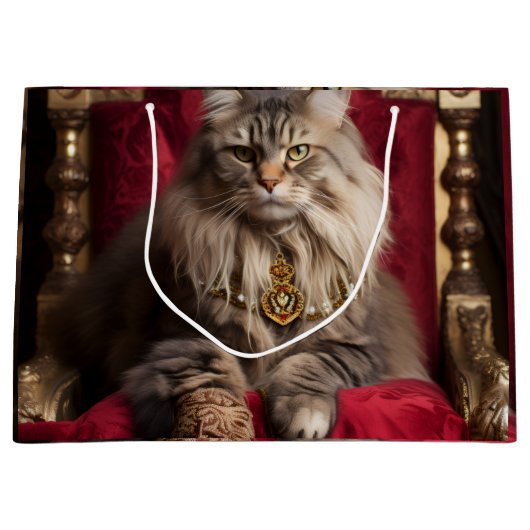 “Speelse kat ontwerp tas – Cute Accessoire voor ka Groot Cadeauzakje (Voorkant)