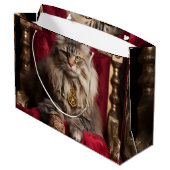 “Speelse kat ontwerp tas – Cute Accessoire voor ka Groot Cadeauzakje (Achterkant Gekanteld)