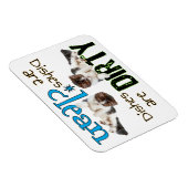 Speelse Kat Rechthoek Vaatwasser Magneet (Rechterzijde)