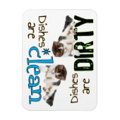 Speelse Kat Rechthoek Vaatwasser Magneet (Verticaal)