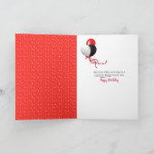 speelse kat voor 44e verjaardag kaart (Binnen)