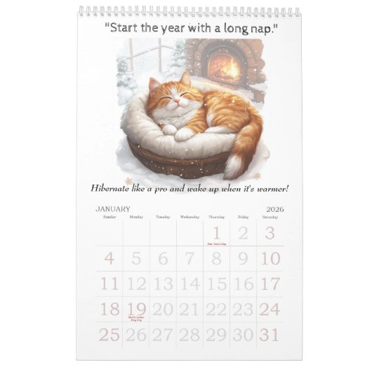 Speelse katten: een jaar van pure wijsheid kalender (Jan 2026)