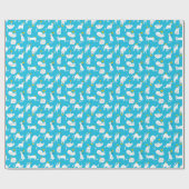 Speelse Katten en Vlinders Patroon Cadeaupapier (Vlak)