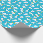 Speelse Katten en Vlinders Patroon Cadeaupapier (Hoek)