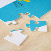 Speelse Katten en Vlinders Patroon Legpuzzel (Zijkant)