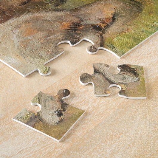 Speelse katten | Julius Adam de Jongere Legpuzzel (Zijkant)