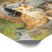 Speelse katten | Julius Adam de Jongere Poster (Hoek)