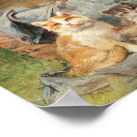 Speelse katten | Julius Adam de Jongere Poster (Hoek)