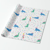 Speelse Katten Purrfecte Verjaardagsfeestje Cadeaupapier (Uitgerold)