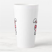 speelse Kawaii Konijn met Bubblegum Bel Latte Mok (Voorkant)