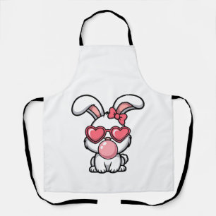 speelse Kawaii Konijn met Bubblegum Bel Schort