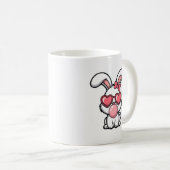 speelse Kawaii Konijn met Bubblekauwgom Bubbel Koffiemok (Voorkant rechts)