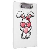speelse Kawaii Konijn met Kauwgom Bubbel Klembord (Rechts)