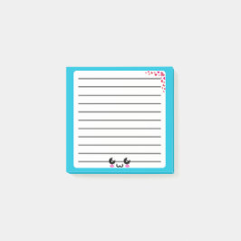 Speelse Kawaii Post-it Note Design