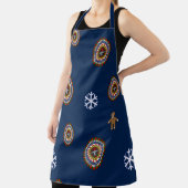 Speelse kerst all-over print Schort (Insitu)