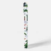 Speelse Kerst Elfen Sneeuw iPhone / iPad case (Achterkant / Links)