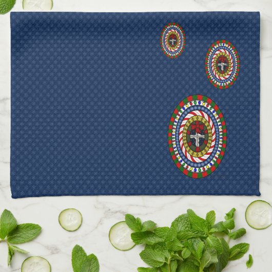 Speelse kerst handdoek (Gevouwen)