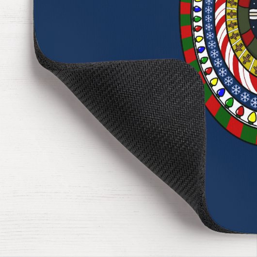 Speelse Kerst Mousepad Muismat (Hoek)