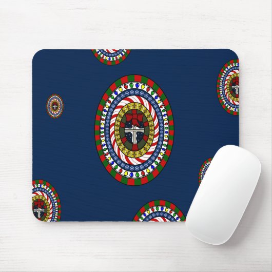 Speelse Kerst Mousepad Muismat (Met muis)