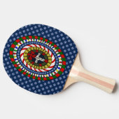 Speelse Kerst Ping Pong Paddle Tafeltennisbatje (Zijkant)