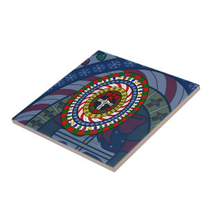 Speelse kerst Tegel Tegeltje