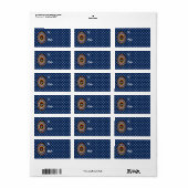 Speelse kerstcadeautag etiket (Full Sheet)
