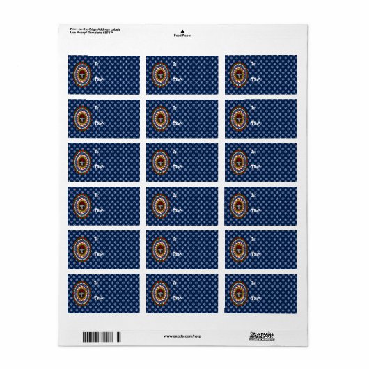 Speelse kerstcadeautag etiket (Full Sheet)