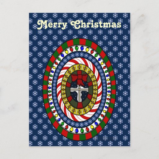 Speelse Kerstkaart Feestdagenkaart (Voorkant)