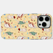 Speelse kerstkatten met garen en vakantiemotief Case-Mate iPhone case (Achterkant (horizontaal))
