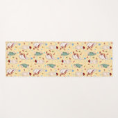 Speelse kerstkatten met garen en vakantiemotief yogamat (Voorkant (horizontaal))