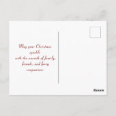 Speelse Kerstkitten bij de boom met Ornament Briefkaart (Achterkant)