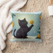 Speelse Kerstkitten Kussen (Deken)