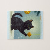 Speelse Kerstkitten Legpuzzel (Horizontaal)