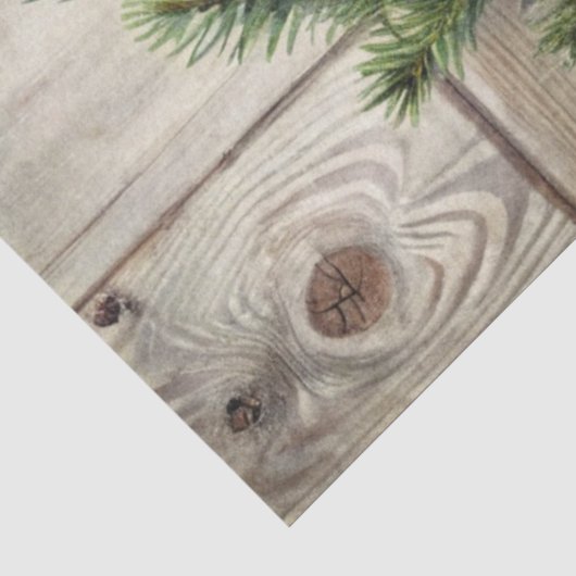 Speelse kerstkrans tissuepapier rustiek (Detail)