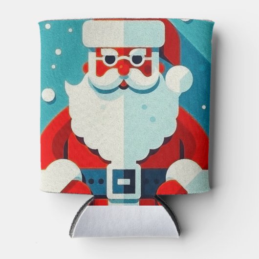 speelse kerstman blikjeskoeler (Voorkant)