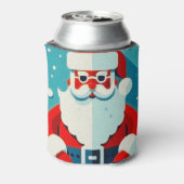 speelse kerstman blikjeskoeler (Blikje Achterkant)